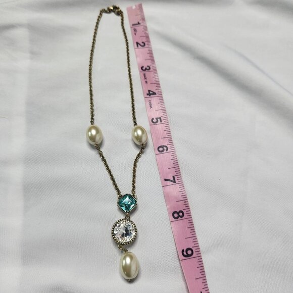 Heidi Daus Big Necklace Topaz Drop Necklace - Picture 3 of 5